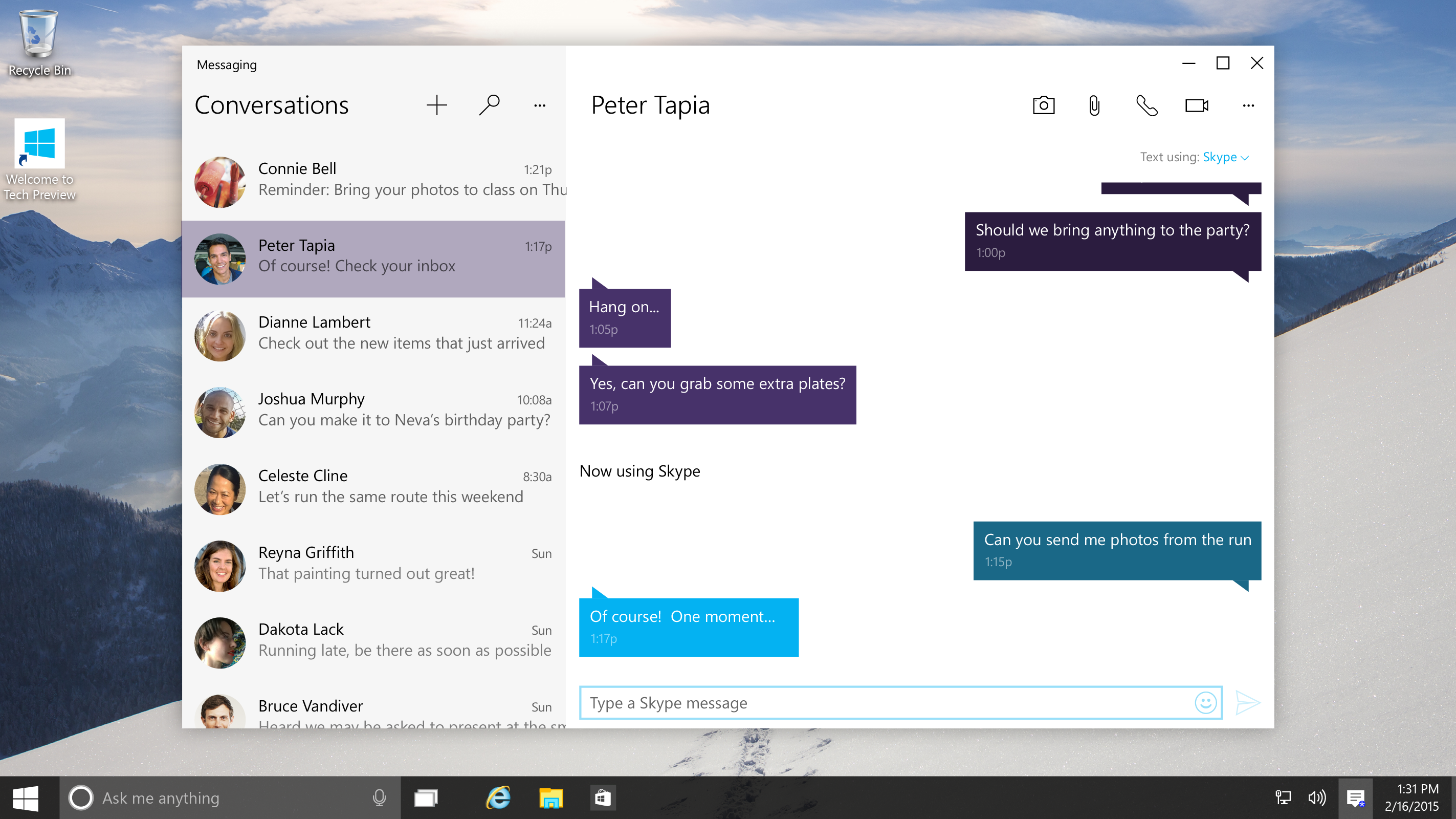 Skype miglior integrazione Windows