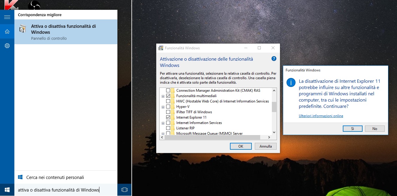 [Guida] Come attivare o disattivare alcune funzionalità di [Windows 10