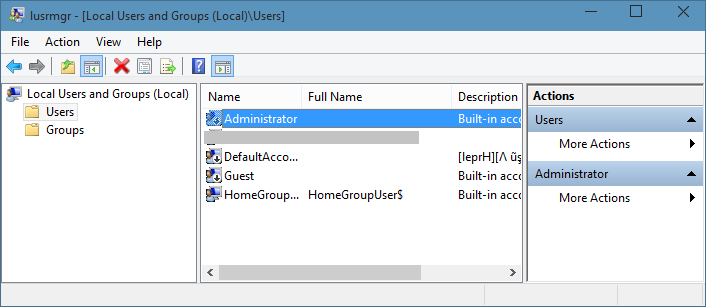 Lusrmgr msc windows 10 не работает