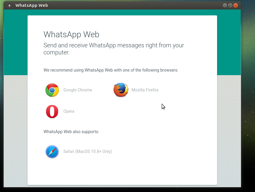 Whatsapp Linux Desktop